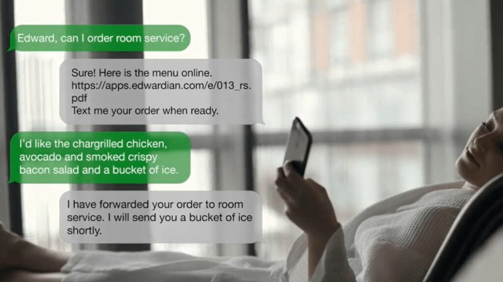 Edward è un chatbot AI conversazionale della catena alberghiera Edwardian Hotels