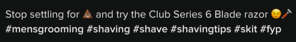 Lo stile comunicativo di Dollar Shave Club su TikTok rimane irriverente, sfacciato, divertente