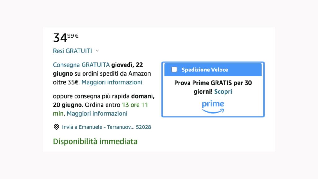 Fattore tempo: trigger psicologico applicato su Amazon Prime