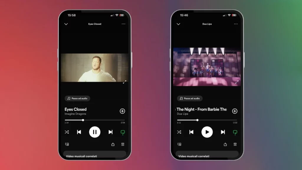 Spotify mostra i video musicali completi in app, andando a posizionarsi come rivale di YouTube