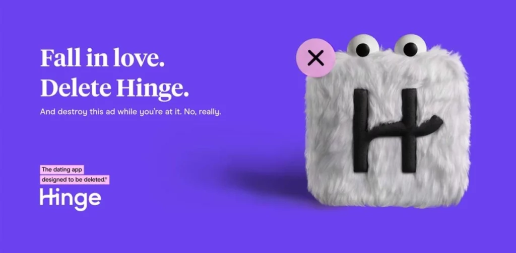 Hinge è l'app di dating pensata per essere cancellata