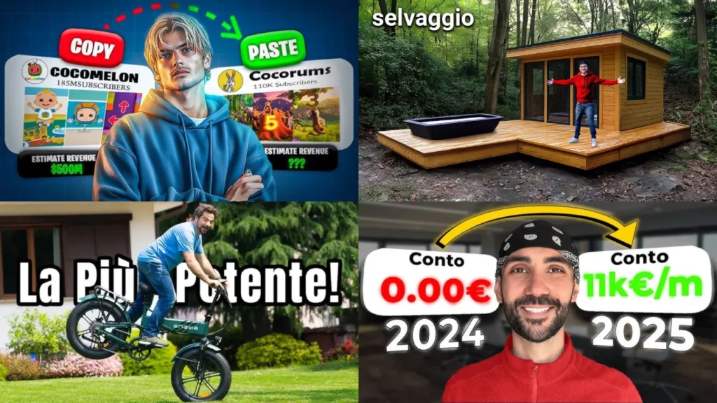 Esempi di miniature video YouTube