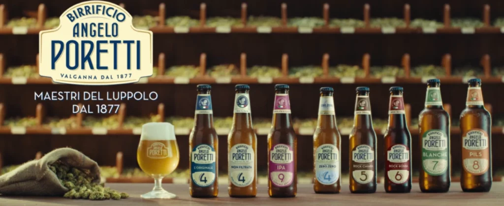 Linea di birre Angelo Poretti basate su numerazione
