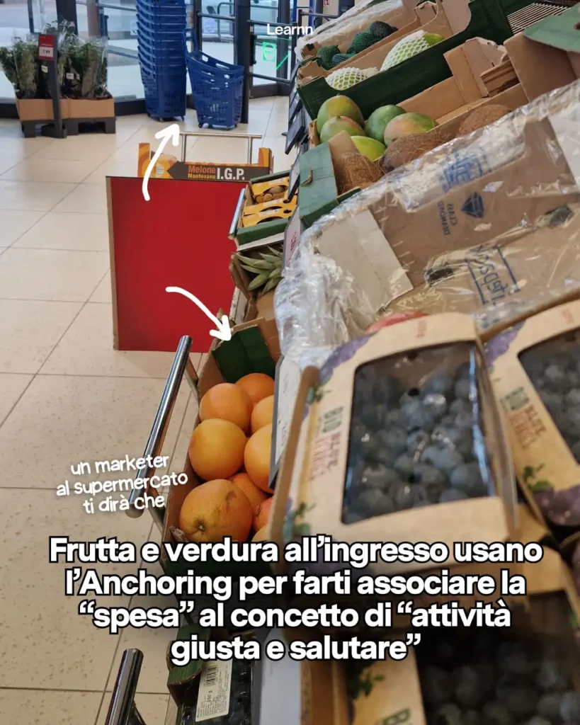 Marketing del supermercato applicato al reparto frutta e verdura