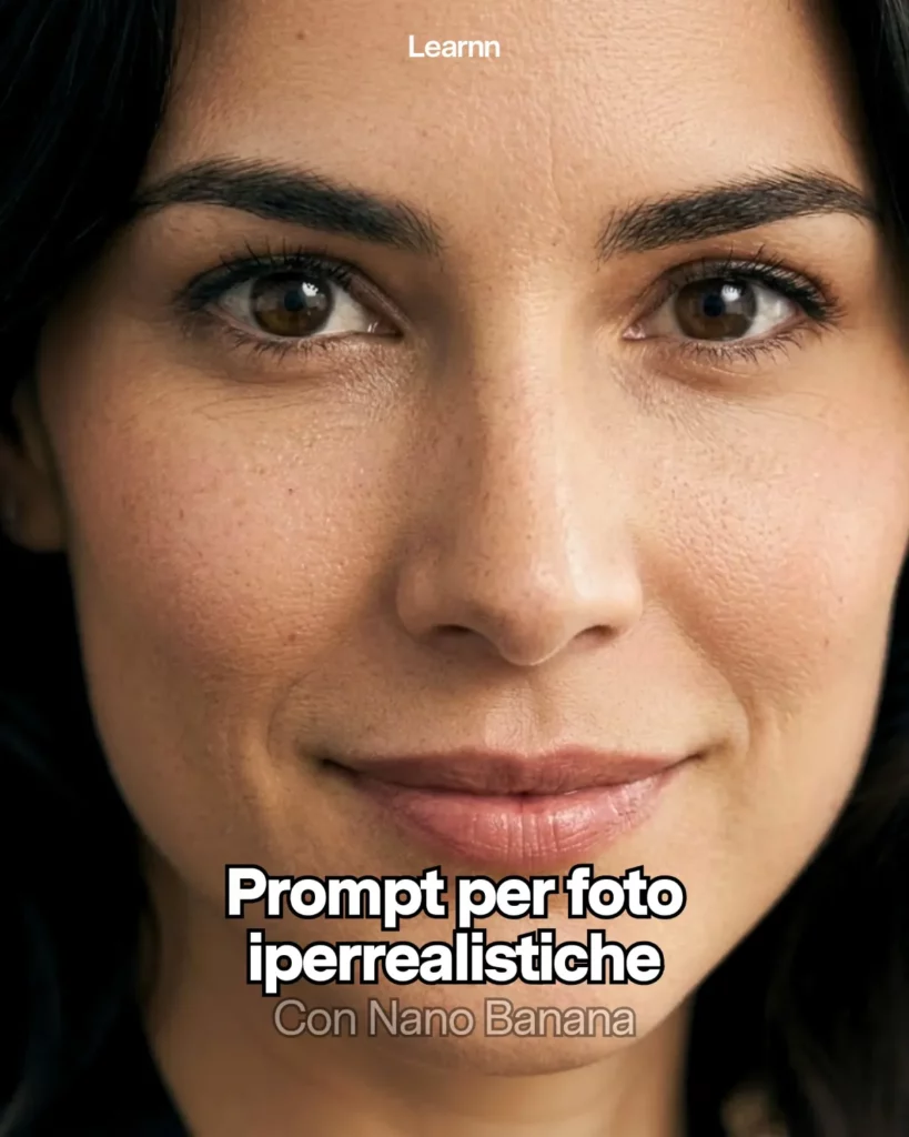 Foto donna realistica generata con prompt Nano Banana