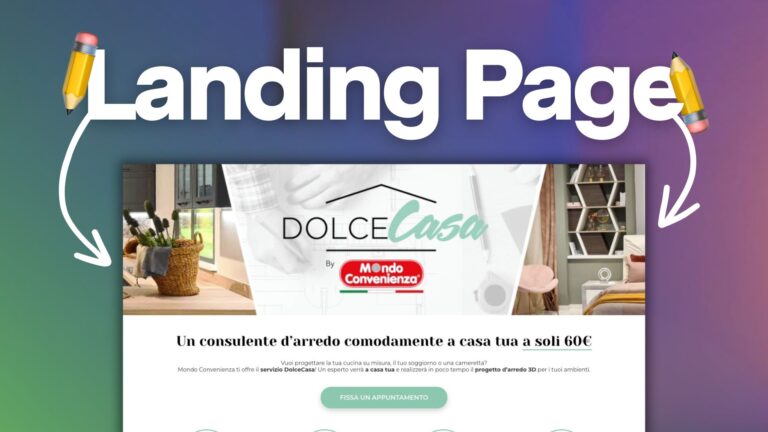 DolceCasa: come progettare una landing page efficace