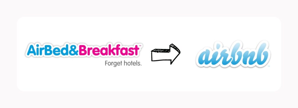 Il logo di AirBed and Breakfast diventa semplicemente Airbnb
