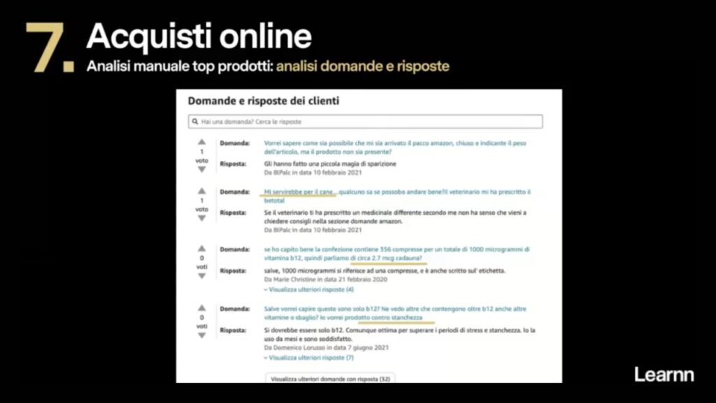 Domande e risposte dei clienti Amazon