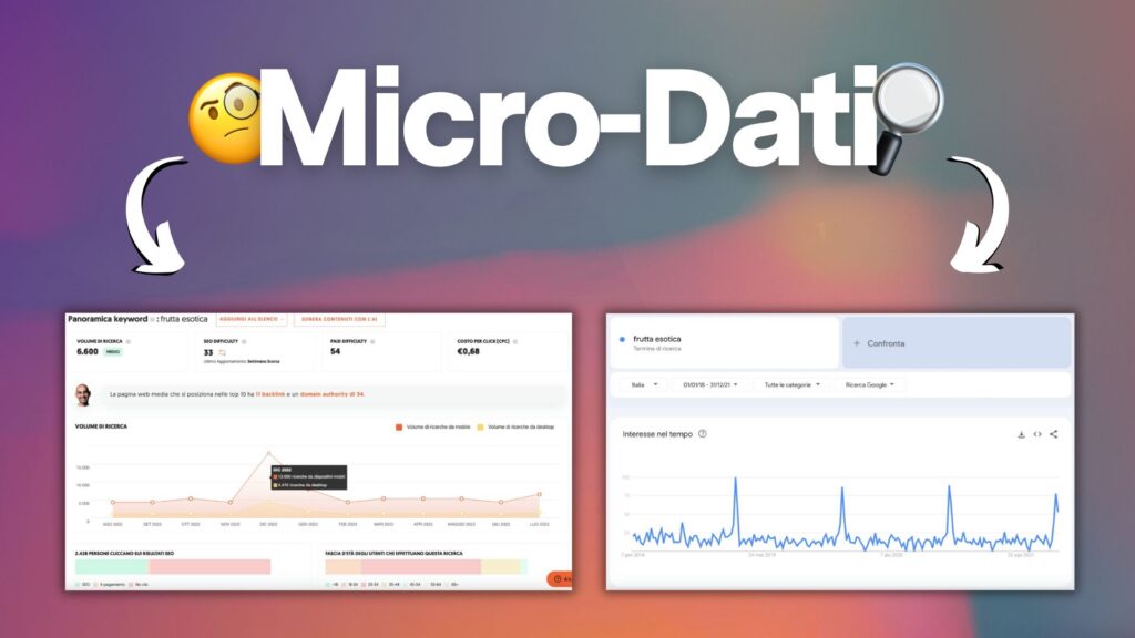 Come analizzare il mercato e validare il prodotto con i micro-dati | Caso studio FruttaWeb