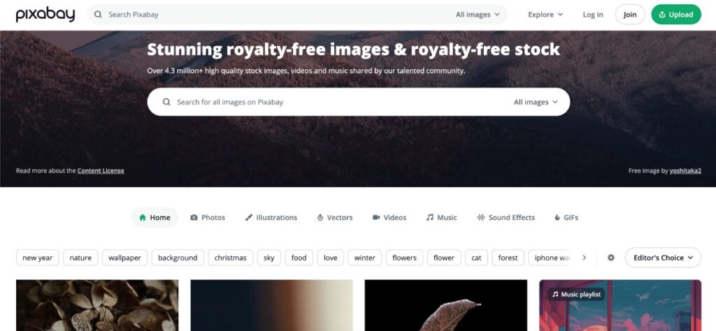 Su Pixabay si trovano immagini royalty free