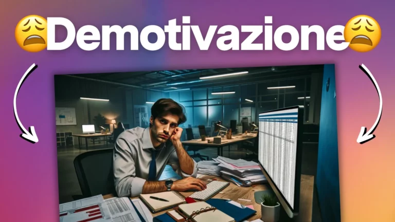 Demotivazione sul lavoro: 10 consigli per combattere la frustrazione