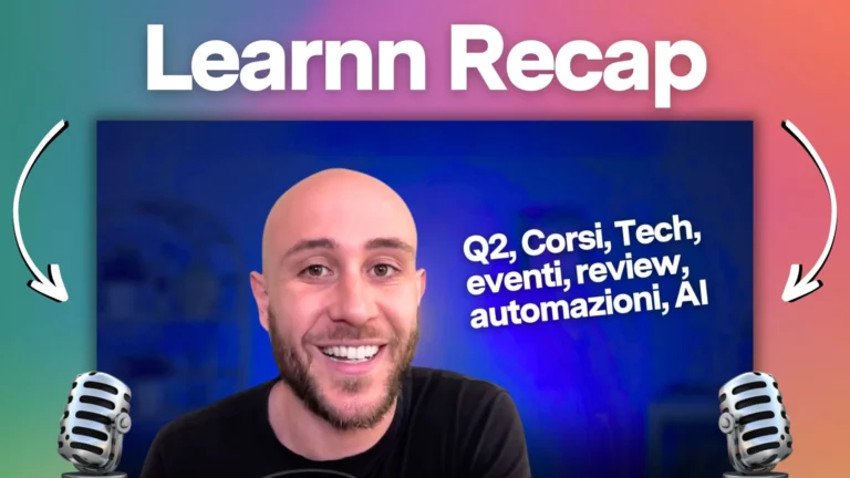 Risultati Q1, Expert, AI, eventi, TrustPilot e obiettivi Q2 | Learnn Recap
