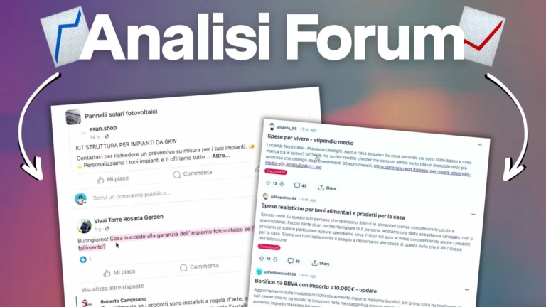 Genera idee per i tuoi contenuti con l’analisi sui forum