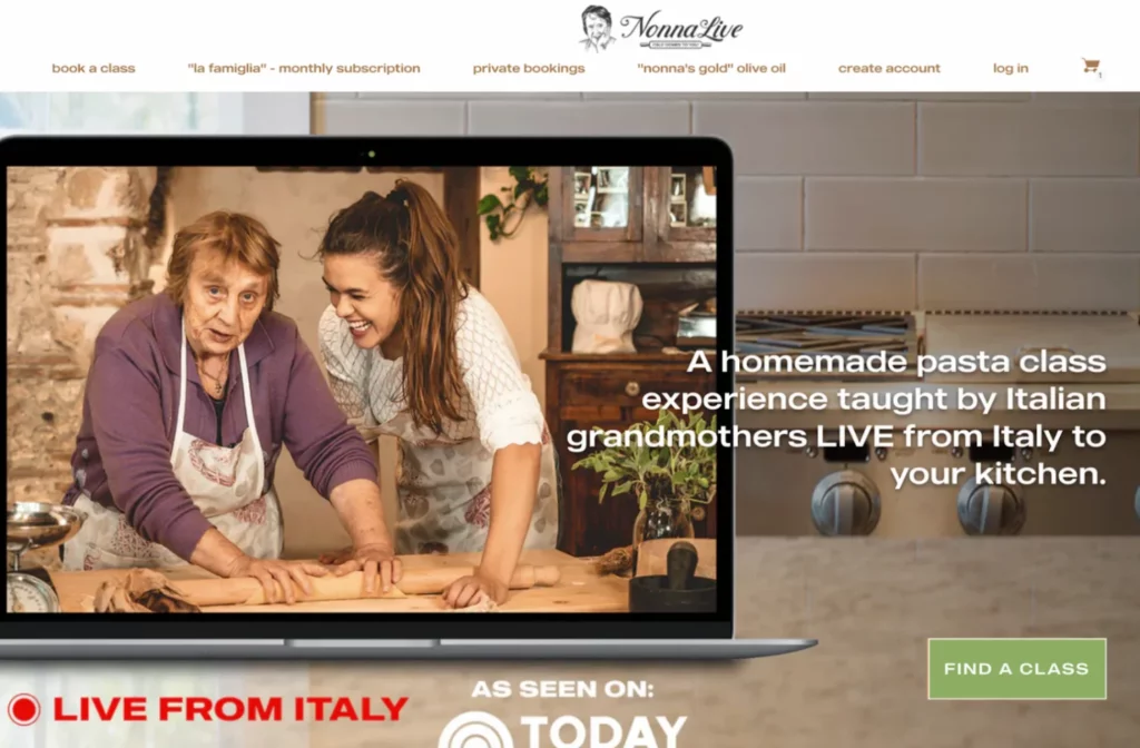 Presentazione webinar sul sito di Nonna Live