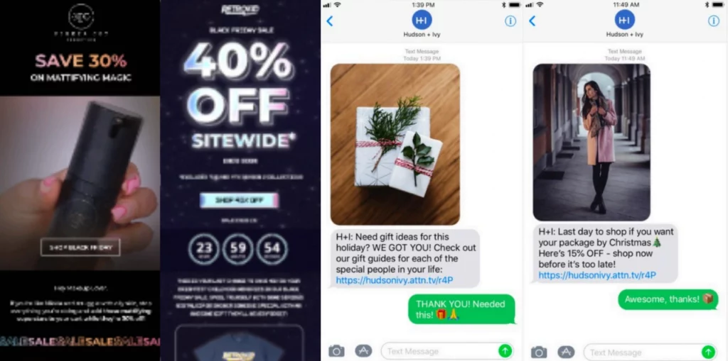 Esempi di mail e SMS per il Black Friday