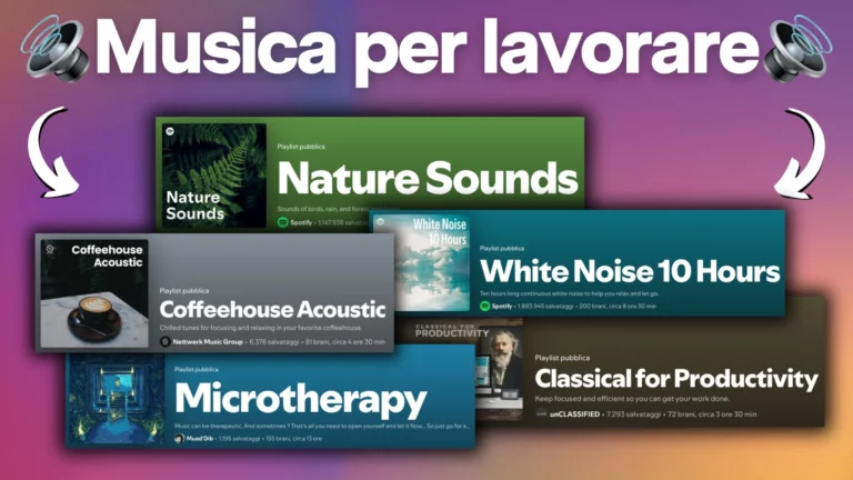 Musica per lavoro: 11 Playlist Spotify per concentrarsi e ispirarsi